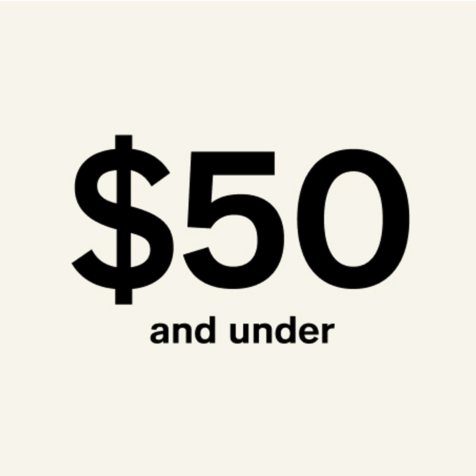 Under $50